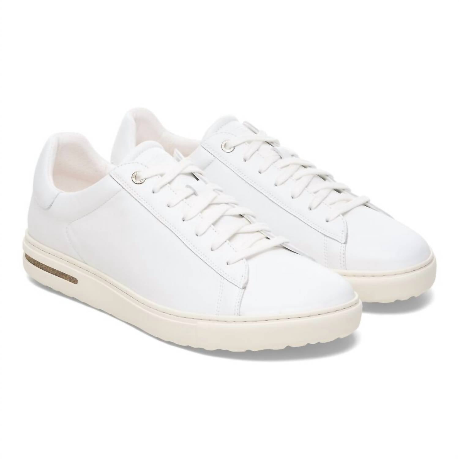 Women's Bend Low Leather Sneakers - Regular Width In White
