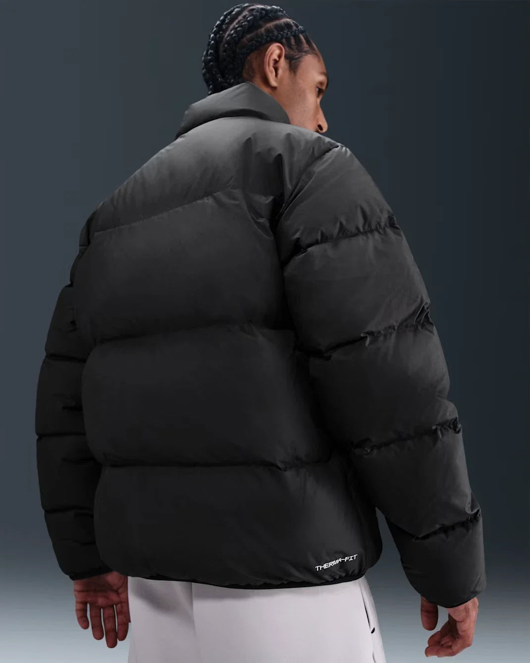 Nike Sportswear Club Puffer Jacket Men's Black Therma-FIT Long Sleeve JZZ1292