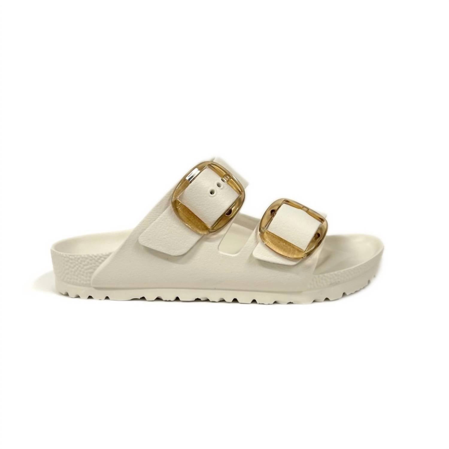 Women's Arizona Big Buckle Eva Sandals In Eggshell
