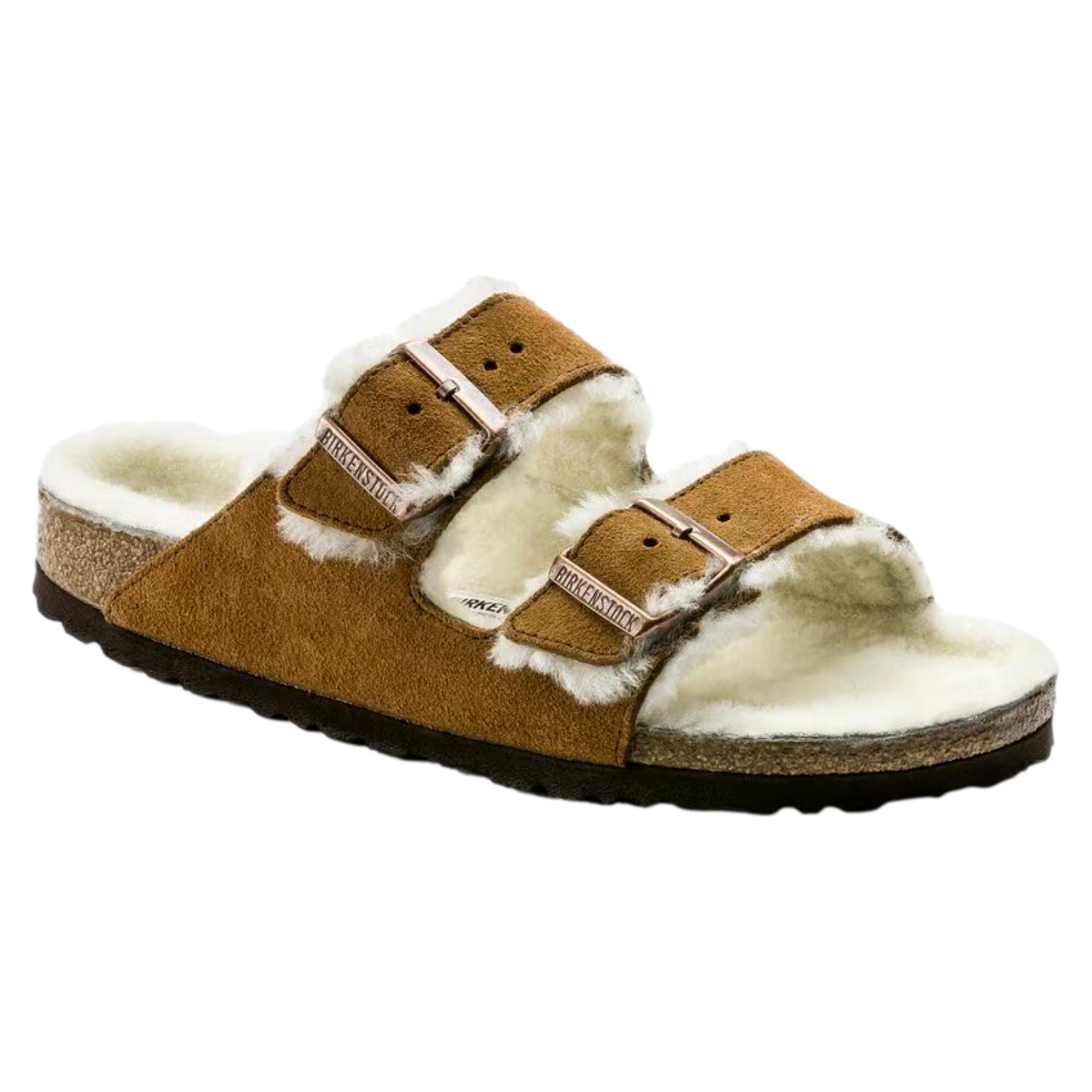 Men's Birkenstock Arizona Shearling Mink Suede 1001135