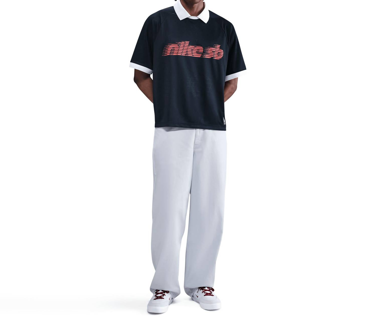 Loose Denim Pants In Football Grey