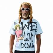Men's Duaa We Love T-Shirt Blue Welove-Blue