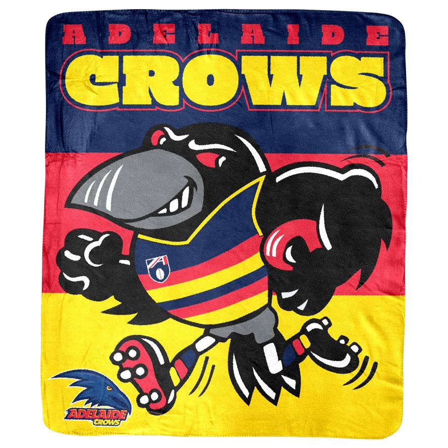 AFL - Adelaide Crows - Coral Fleece Rug
