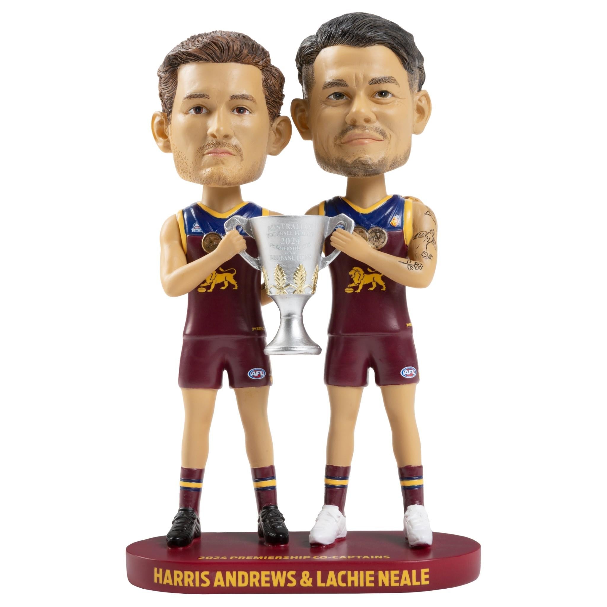 AFL - Brisbane Lions - 2024 Premiership Captains Double Bobblehead