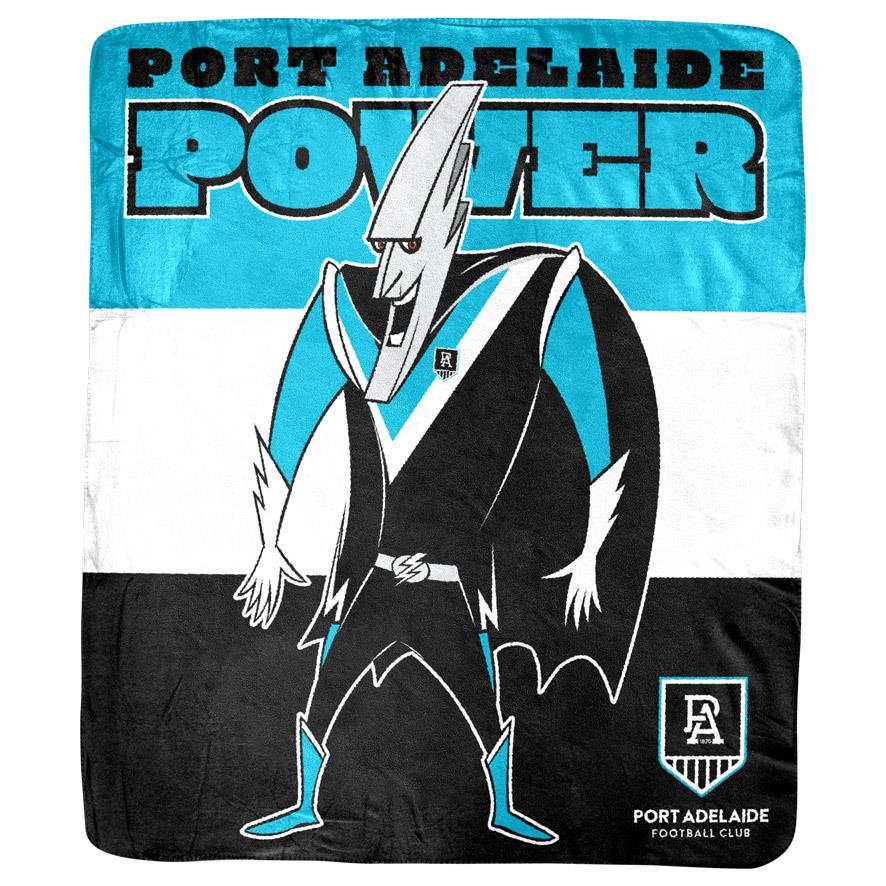 AFL - Port Adelaide Power - Coral Fleece Rug