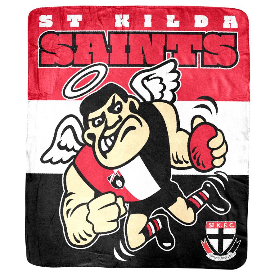 AFL - St Kilda Saints - Coral Fleece Rug