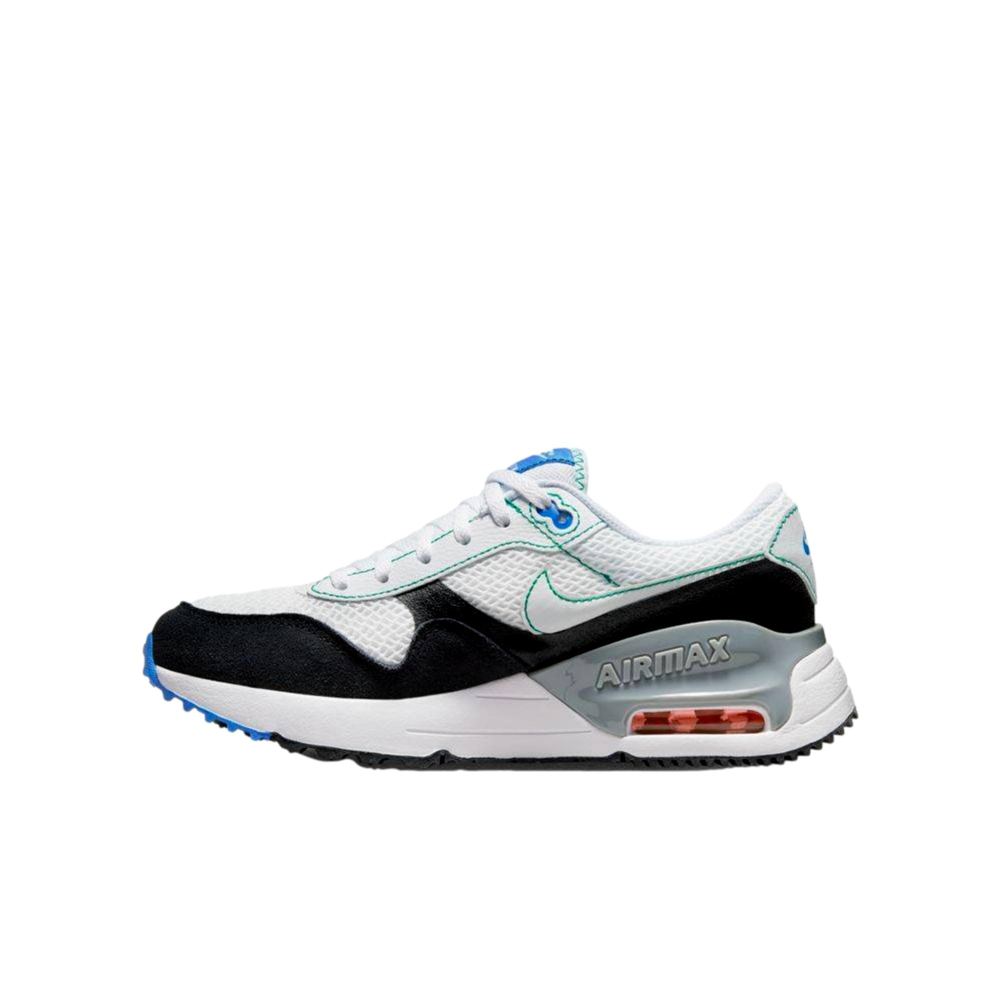 Grade-School Nike Air Max System White/Pure Platinum-Black DQ0284-107