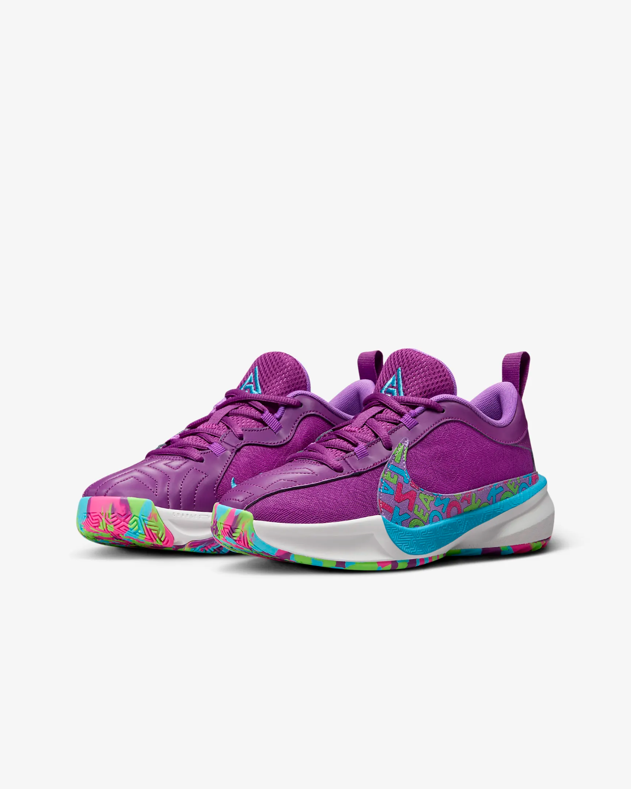Kids Nike Giannis Freak 5 DZ4486-500 Sneaker Purple Basketball Shoes TF5042