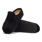 Unisex Naples Wrapped Suede Leather Clogs In Black