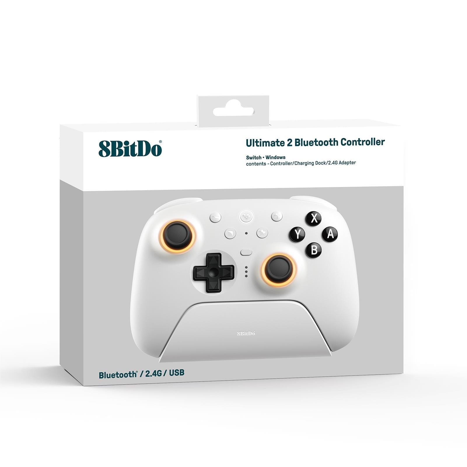 8bitDo Ultimate 2 Bluetooth Controller (White)