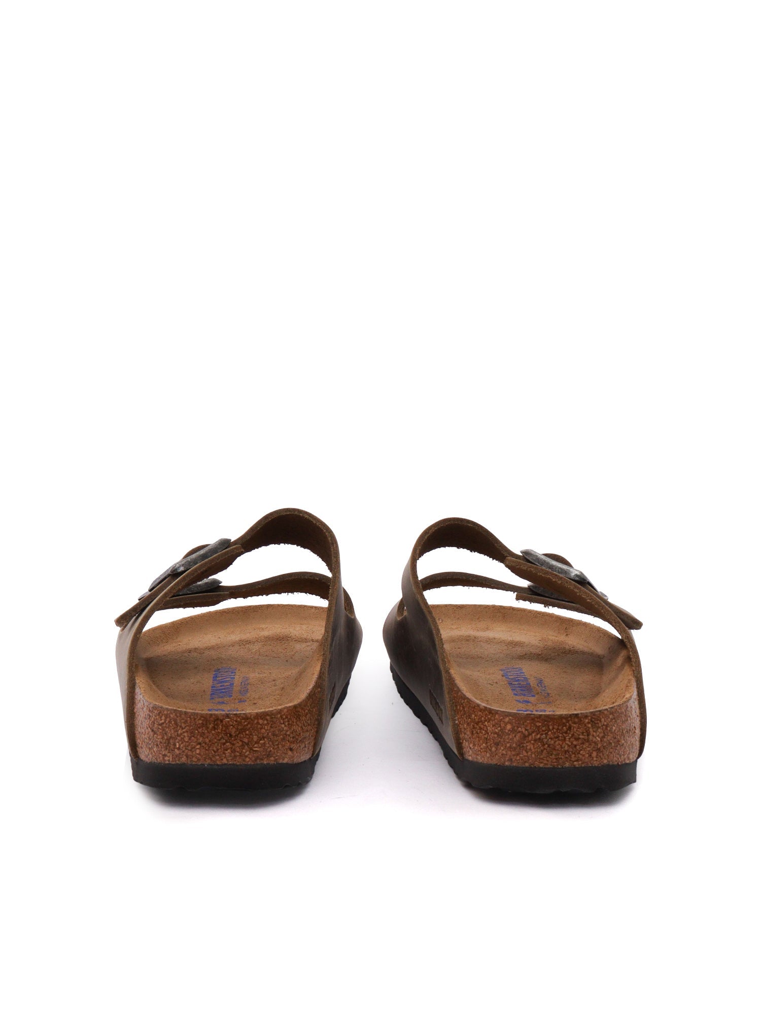 Khaki Arizona Oiled Leather Slide Sandal