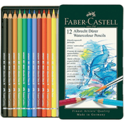 12 Faber-Castell Albrecht Durer Water Colour Pencils Tin Set
