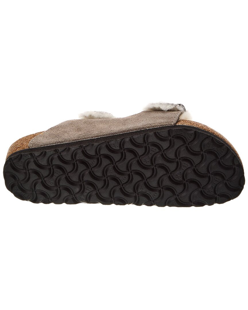 Birkenstock Arizona Narrow Suede & Shearling Sandal