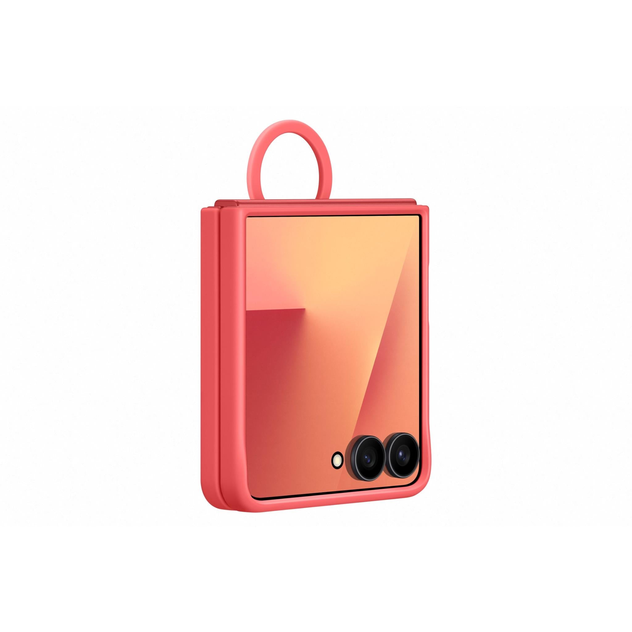 Samsung Silicone Ring Case for Galaxy Z Flip7 (Red)