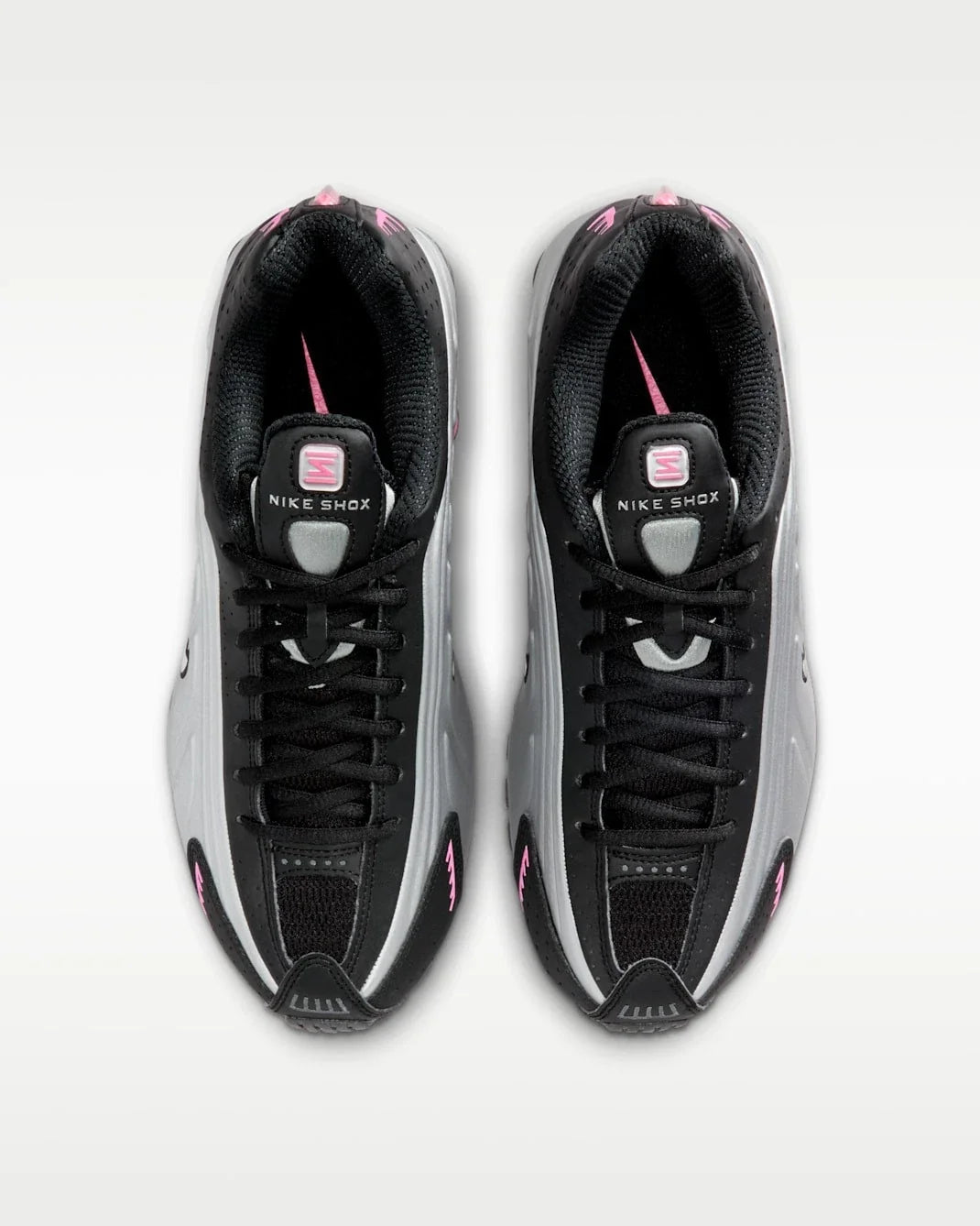 Nike Shox R4 AR3565-012 Sneakers Women's Black Silver Lifestyle Shoes MEW1007
