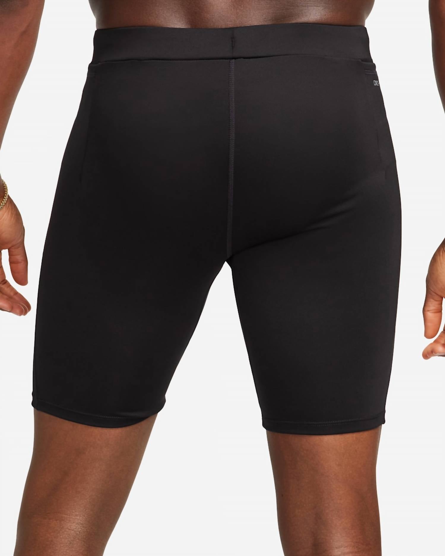 Dri-Fit Brief-Lined Running 1/2-Length Tights In Black/black/reflective Silv