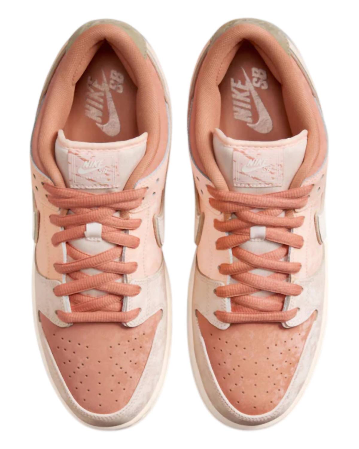 Men's Sb Dunk Low Pro Trocadero Gardens Sneaker In Amber Brown/guava Ice
