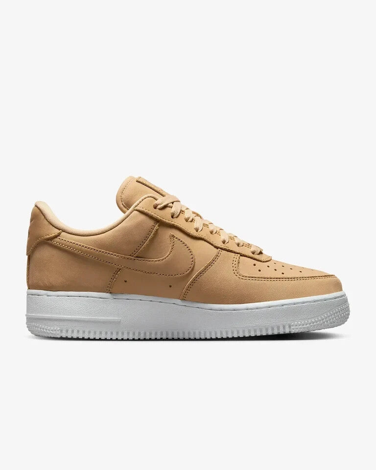 Women's Nike Air Force 1 Premium DR9503-201 Sneaker 5 Tan Leather Shoes GBNC253
