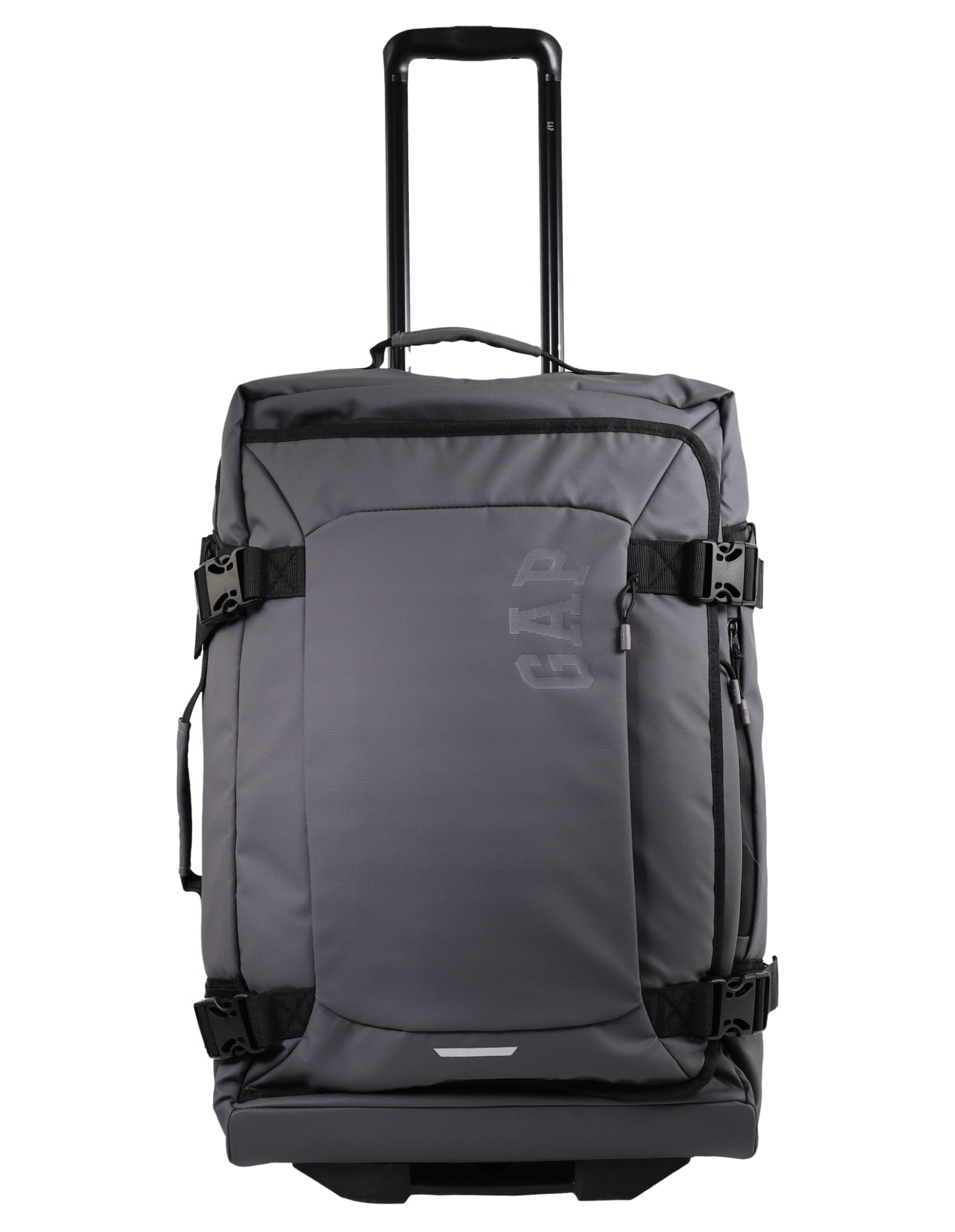 3pc GAP Soft-Shell Suitcase Lockable Travel Trolley Luggage Set 73cm Charcoal