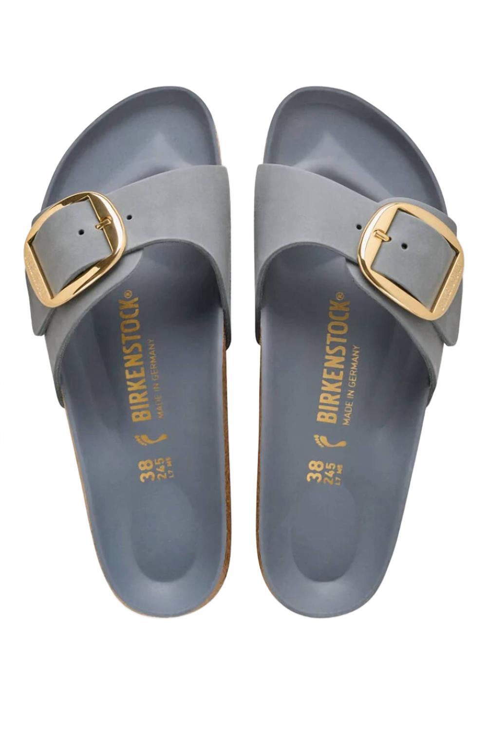 Women's Madrid Big Buckle Sandals In Basalt Grey