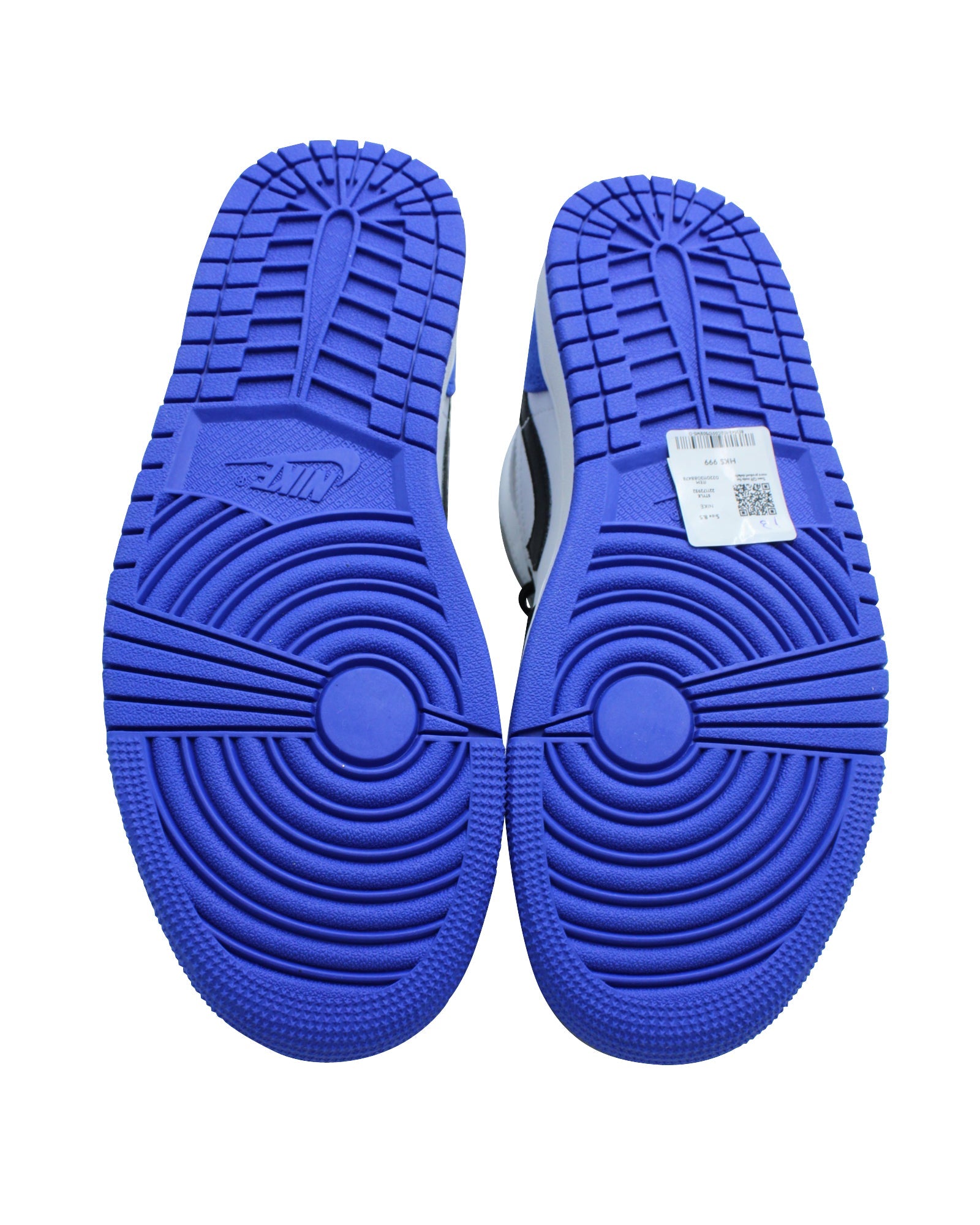 Nike Air Jordan 1 Mid SE in White Hyper and Royal Black Leather