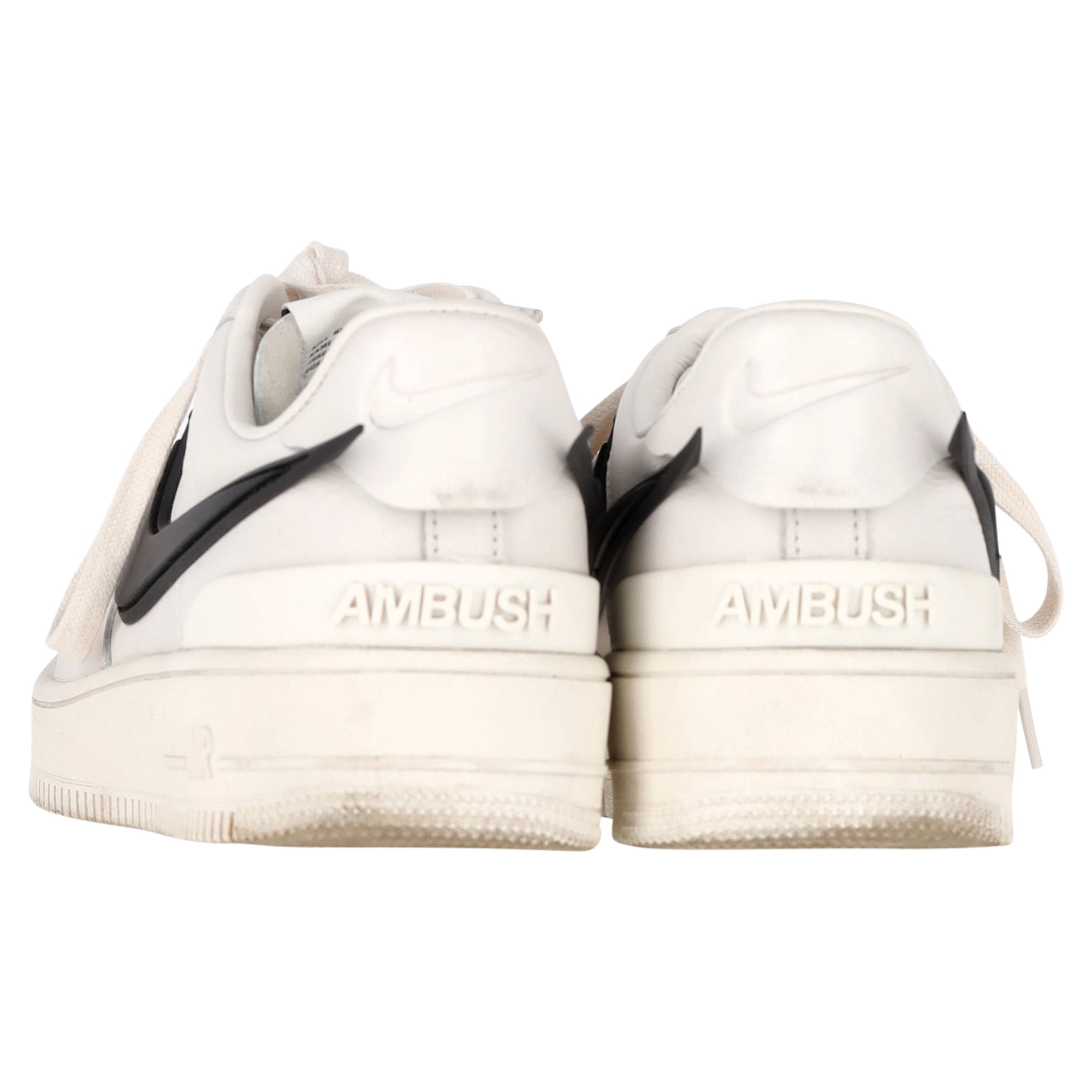 Nike Air Force 1 x AMBUSH Phantom Sneakers in White Leather