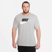 Men's Nike Sportswear Icon Futura T-Shirt Dark Grey Heather/Black/White AR5004-063