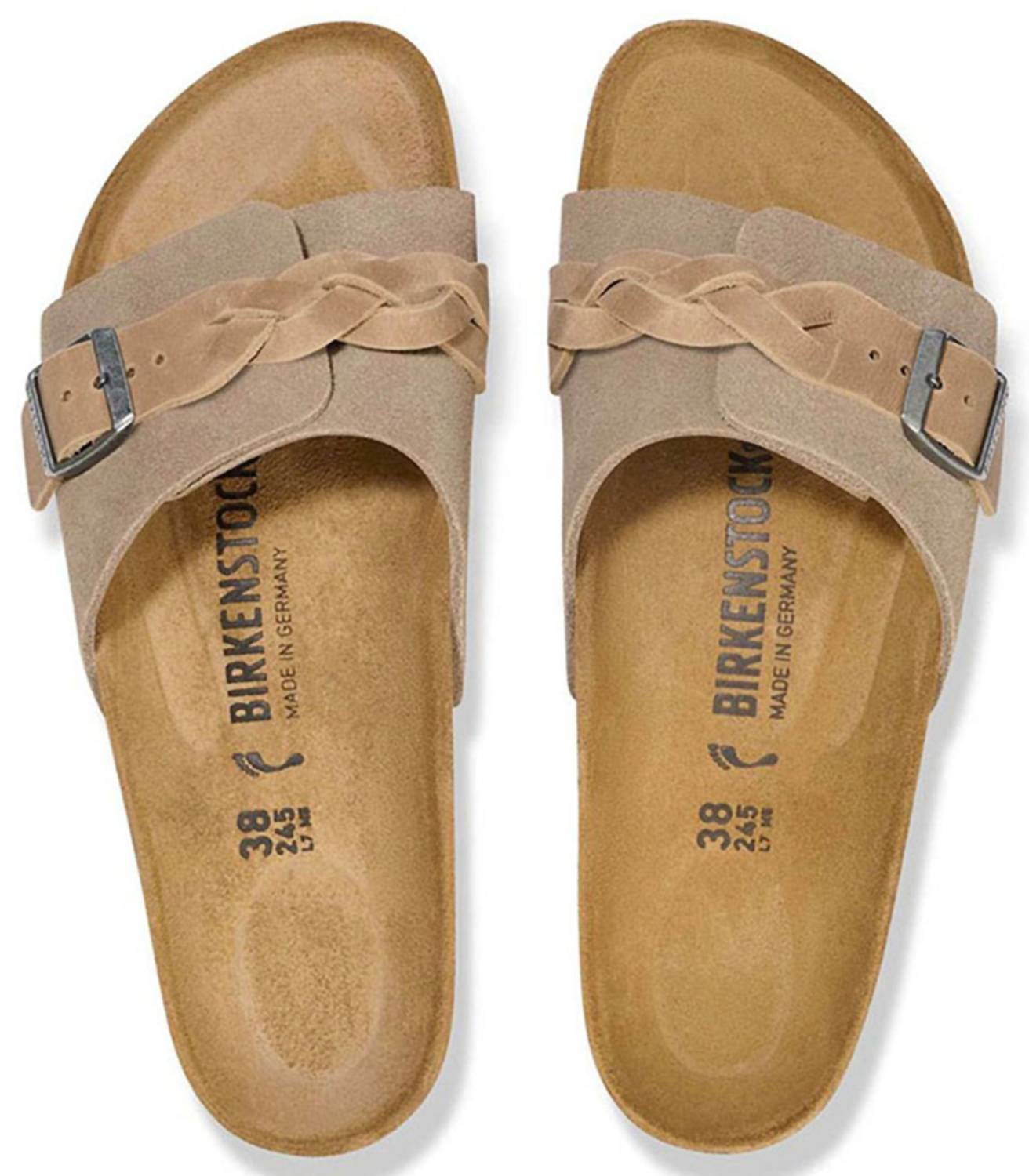 Women's Oita Braided In Taupe Suede