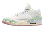 Air Jordan Retro 3 "spring Is In The Air" Sneakers In Sail/jade Aura/aura/iced Carmine/muslin/iris Whisper