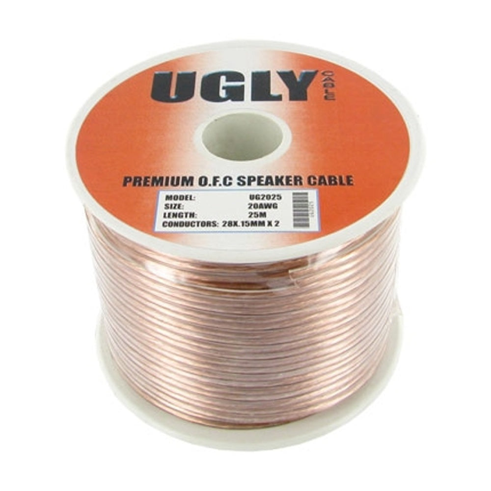 25m 20AWG UGLY Speaker Cable OFC 20 Gauge AWG 28x0.15mm Strand