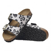 Women's Arizona Birko Sandal In Blooms White/black