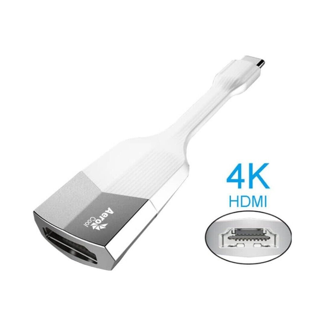 AeroCool AV-027 Premium USB-C to HDMI 4K Connector (White)