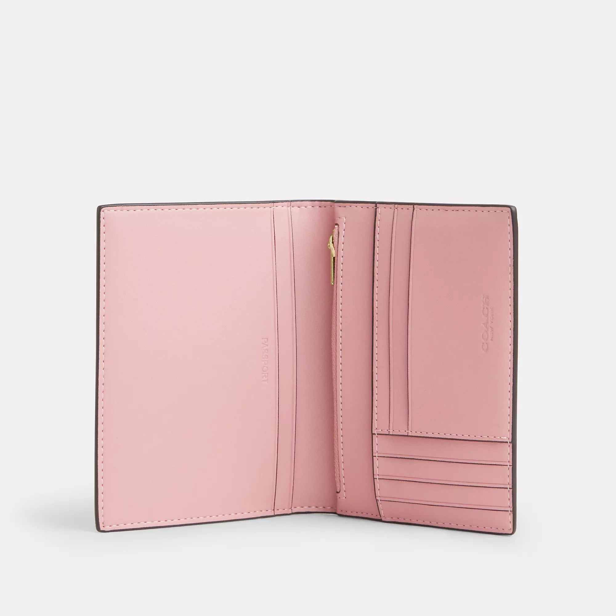Coach Outlet Passport Card Case In Signature Canvas