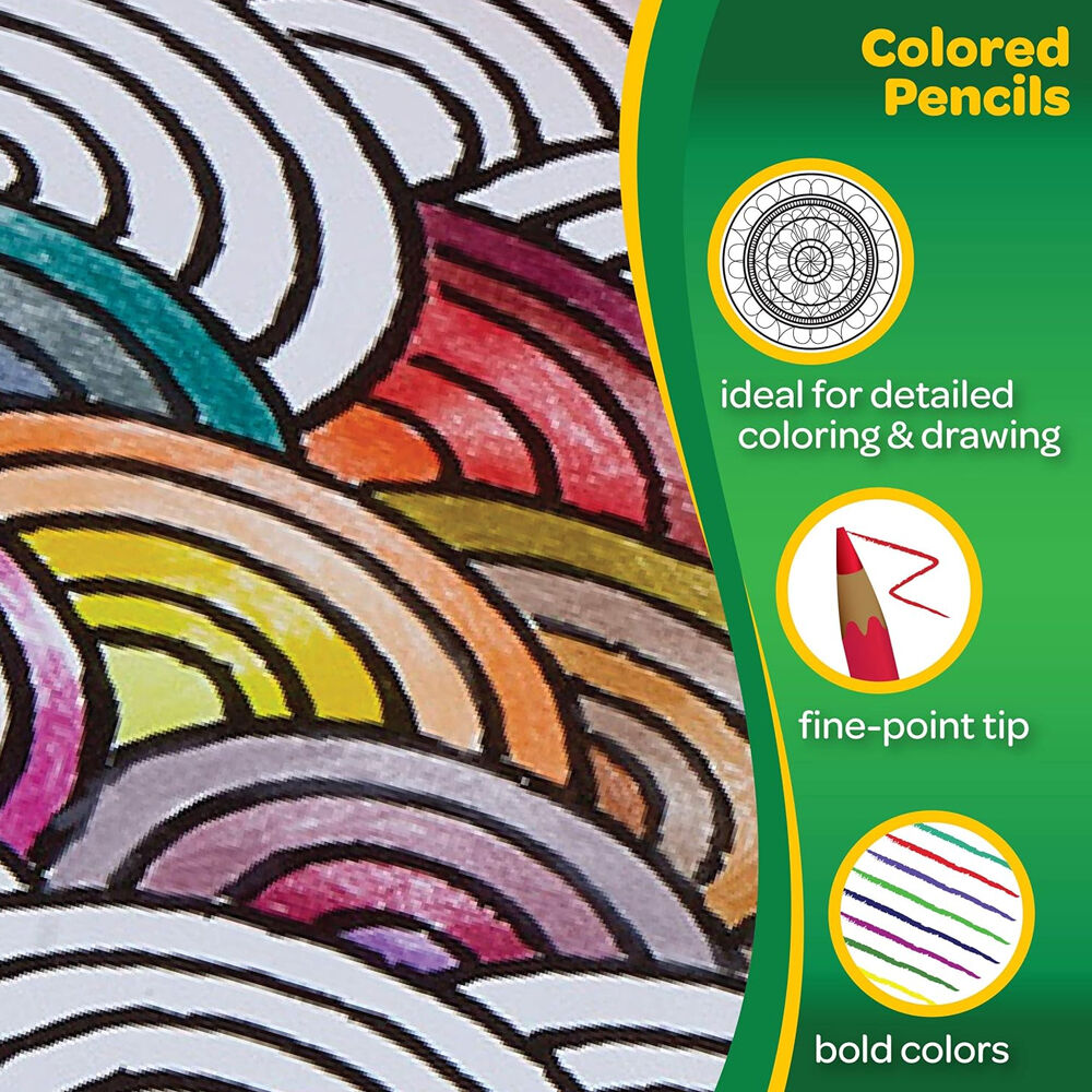 12pc Crayola Full Size Triangular Coloured Pencils 3+