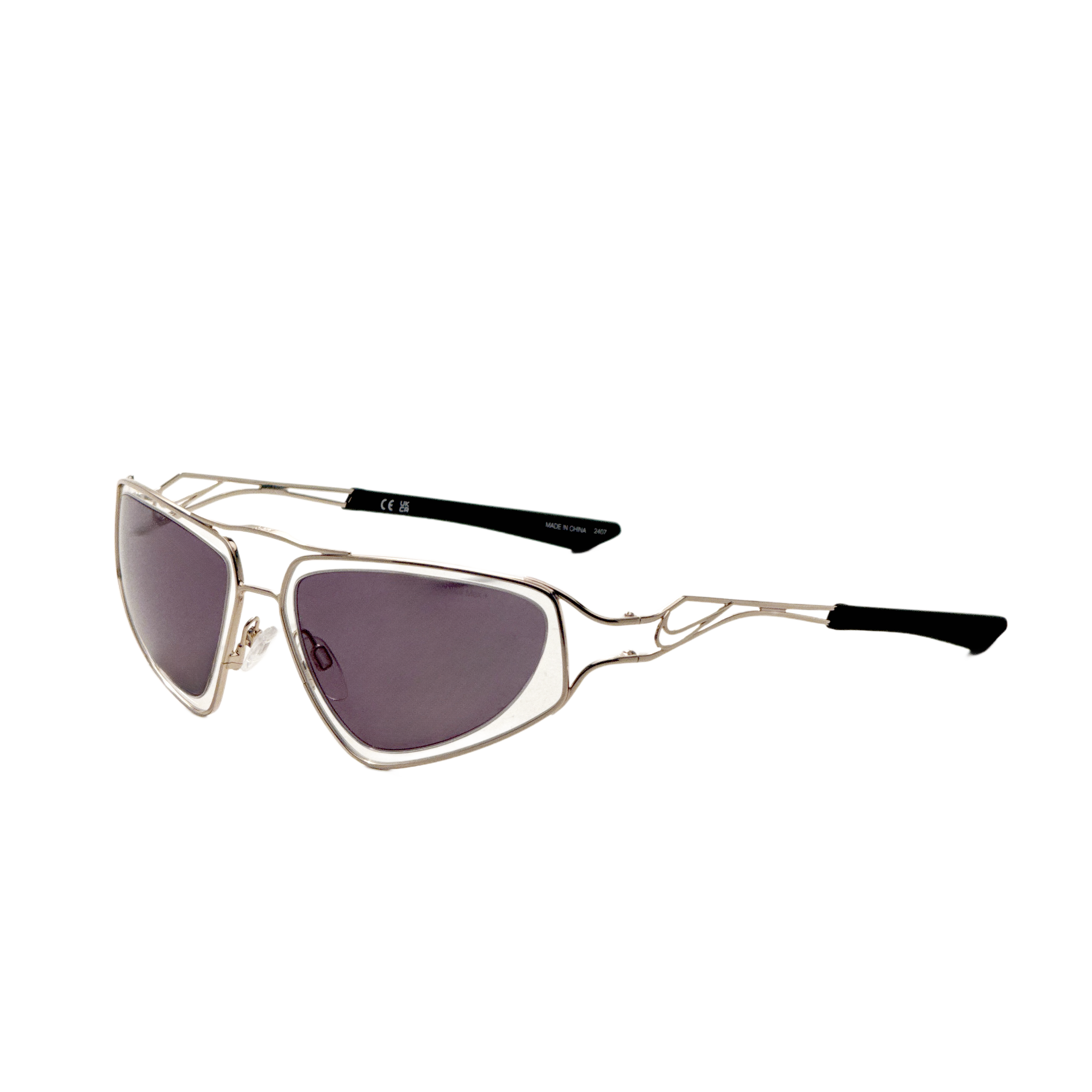 Nike Unisex 63 mm Gold Sunglasses