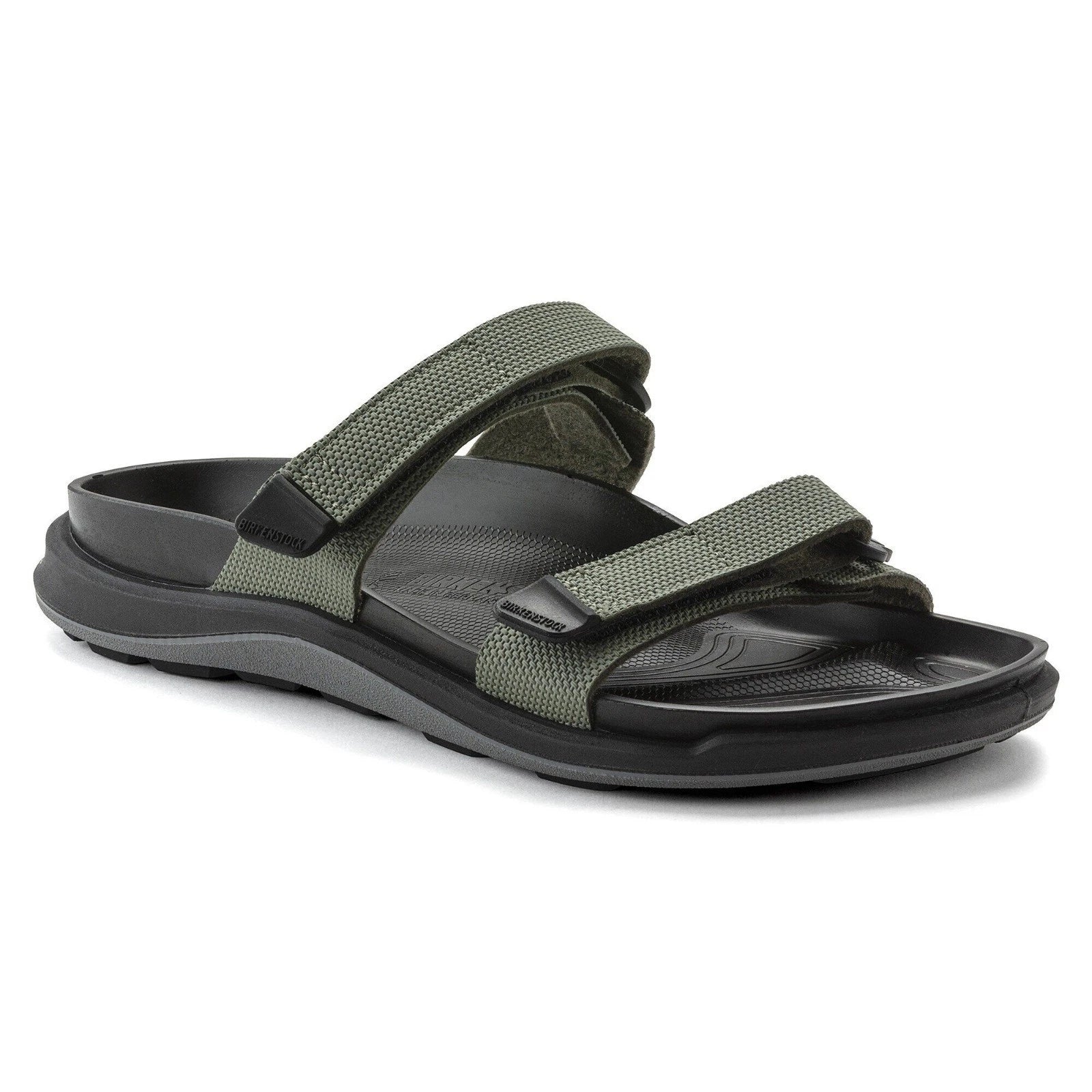 Women's Birkenstock Sahara Sandals Futura Khaki Birko-Flor Slide HTAT351