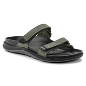 Women's Birkenstock Sahara Sandals Futura Khaki Birko-Flor Slide HTAT351