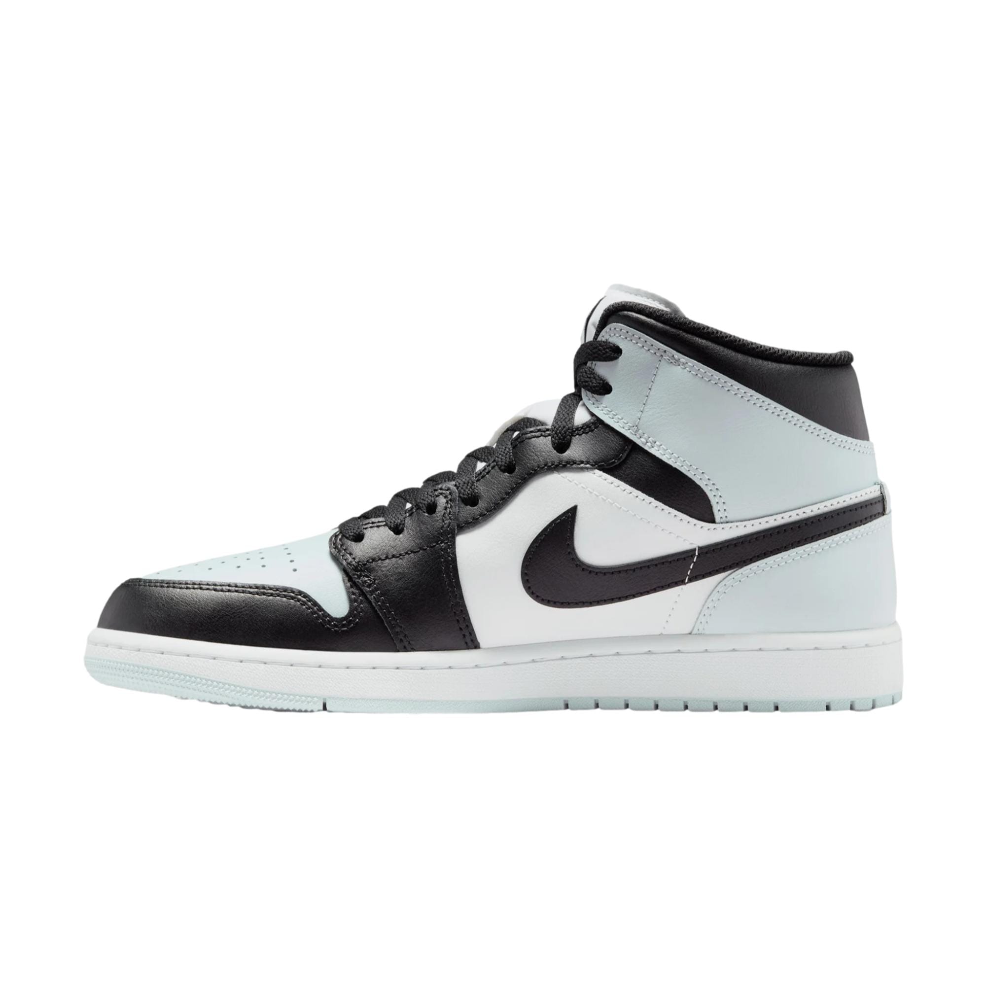 Nike Air Jordan 1 Mid Black / Squadron Blue - Aura - White  DQ8426-002 Men's