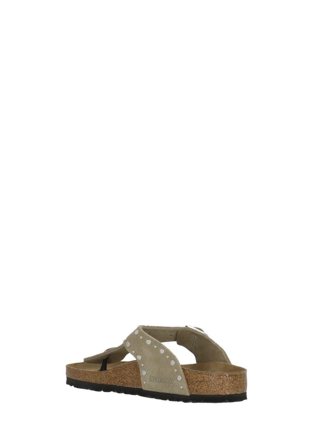 Beige Gizeh Rivet Studded Sandals