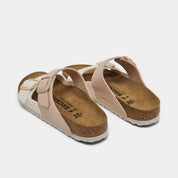 Women's Birkenstock Arizona Split Birko-Flor Beige Sandals HAWK2463