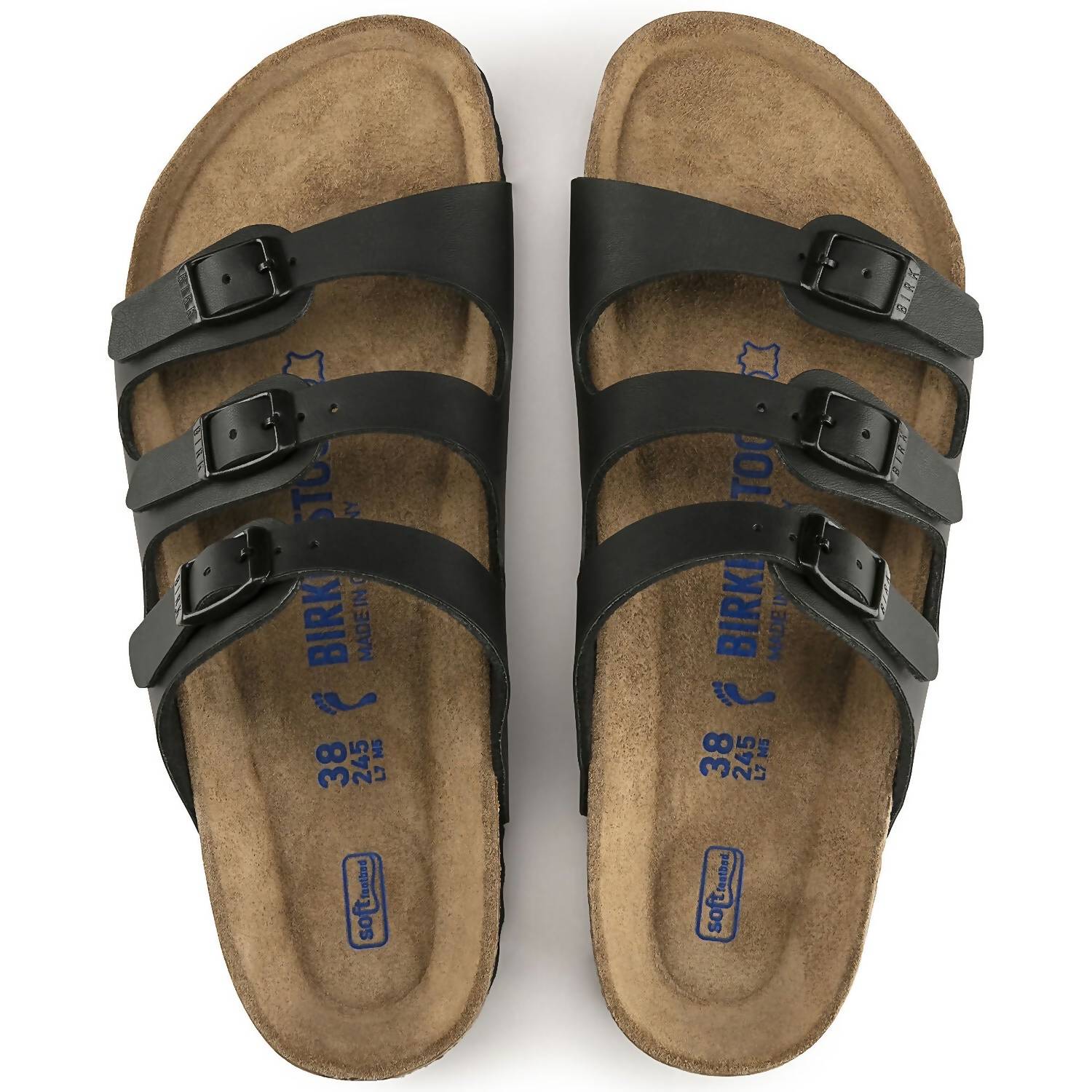 Women's Florida Sandals In Black / Brown