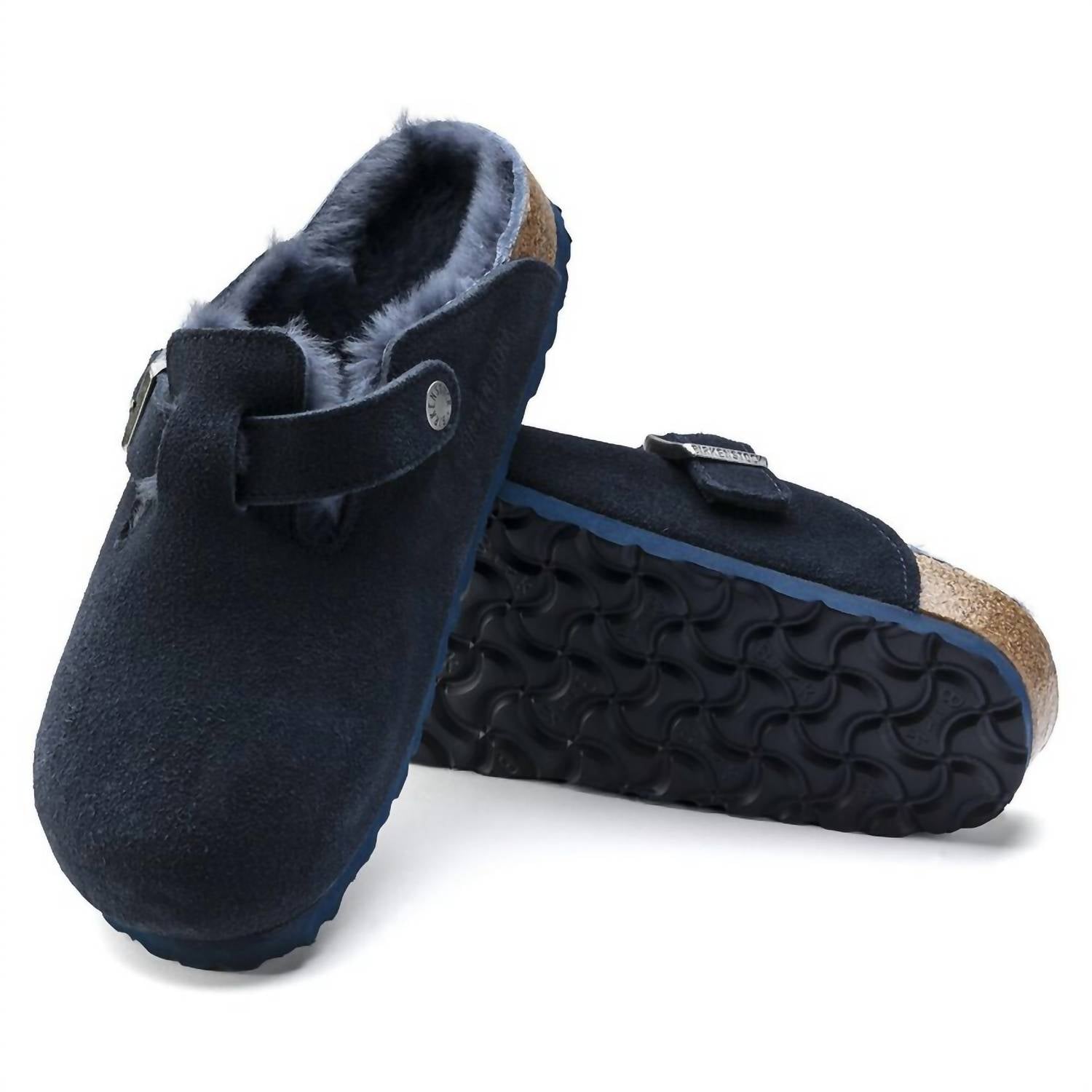 Men's Boston Shearling Regular Sandals In Midnight