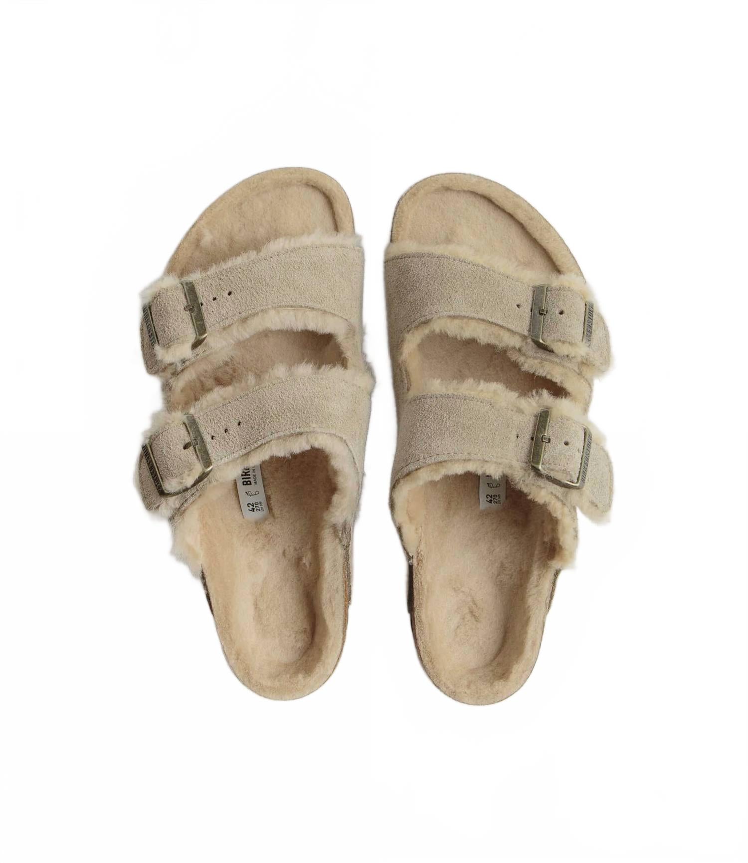 Women Arizona Shearling Sandal In Taupe