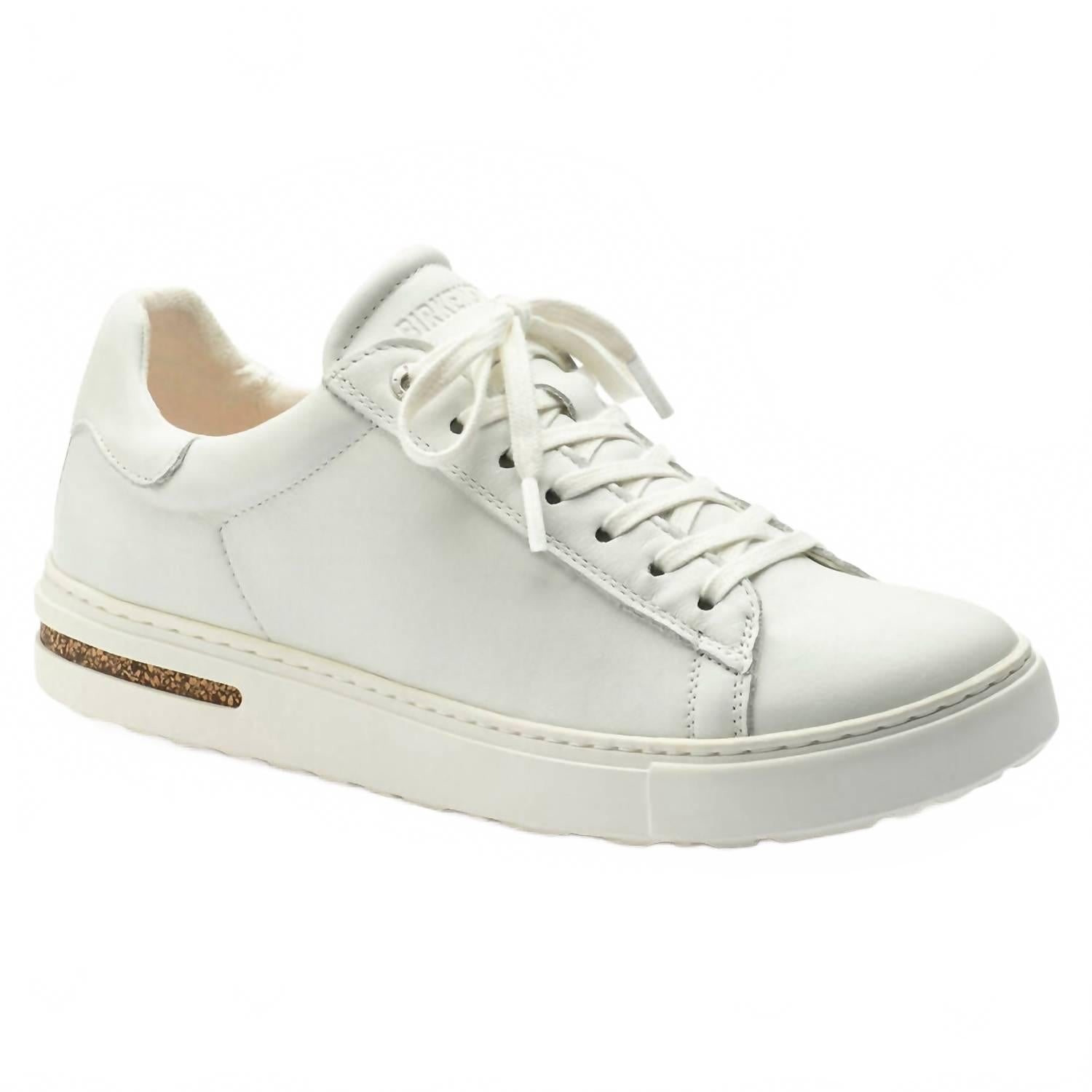 Women's Bend Leather Sneaker In White