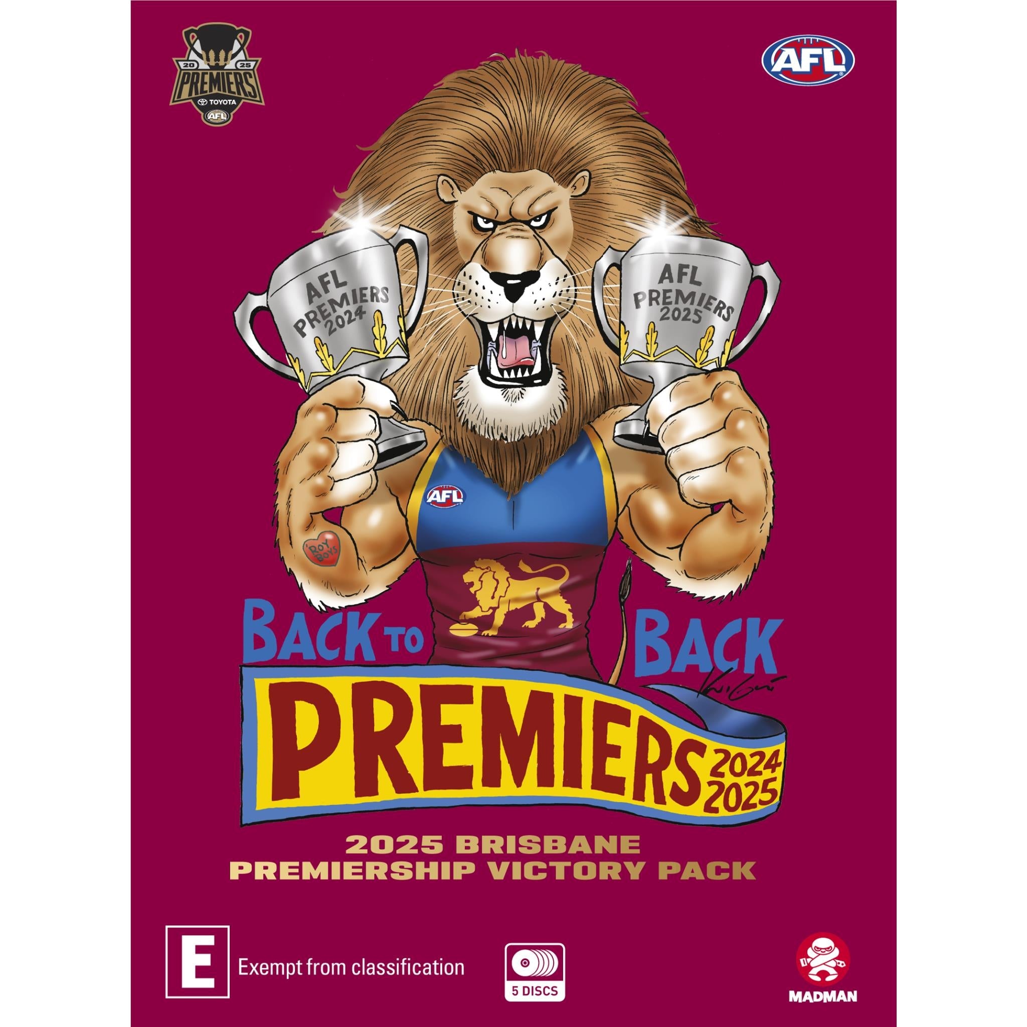 AFL - Premiers 2025 - Brisbane Lions Victory Pack