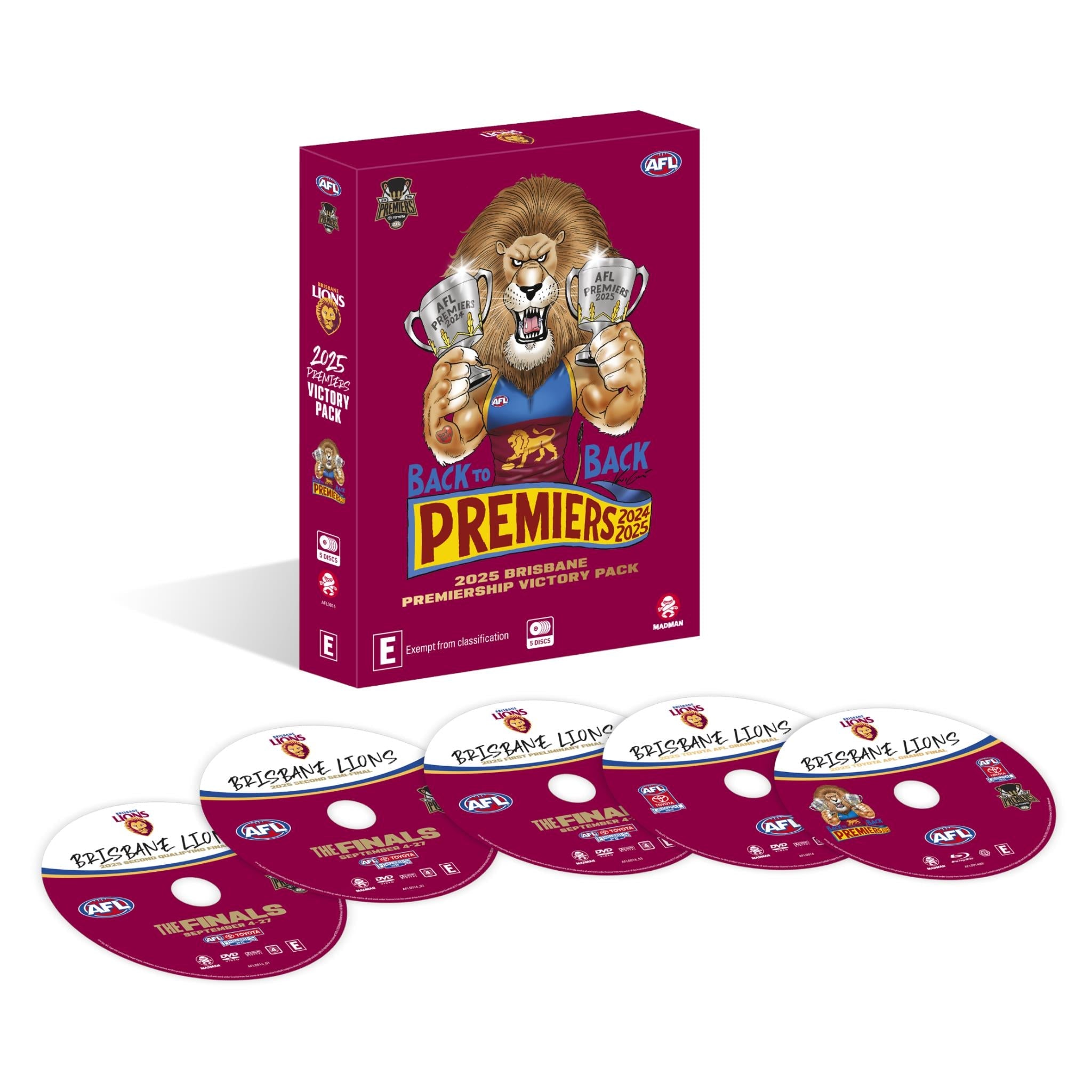 AFL - Premiers 2025 - Brisbane Lions Victory Pack