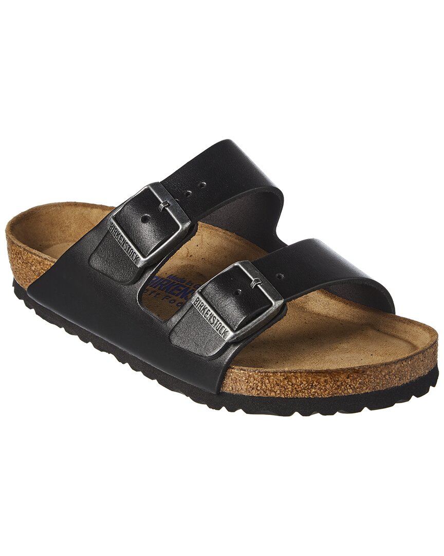 Birkenstock Men's Arizona Soft Footbed Smooth Leather Sandal