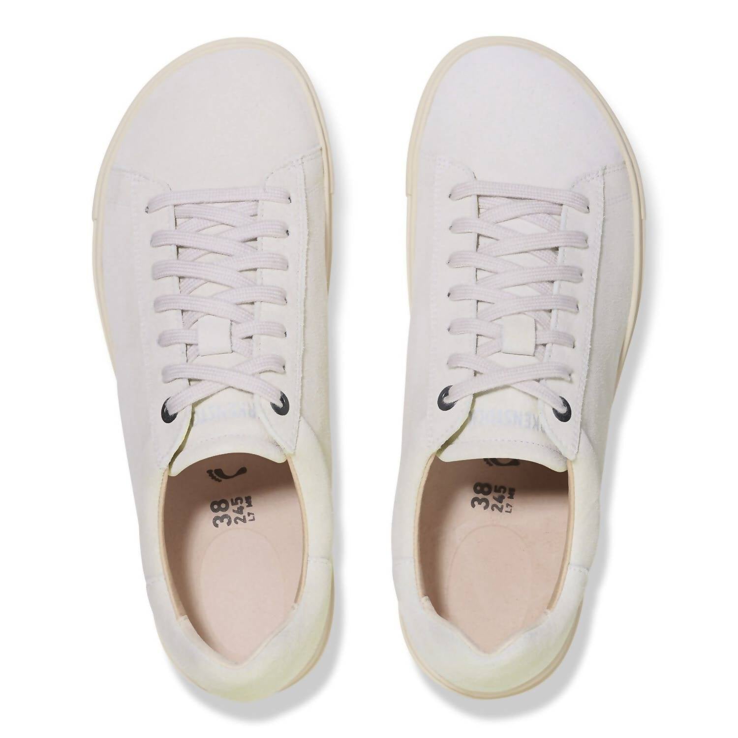 Women's Bend Suede Leather Sneaker In Antique White