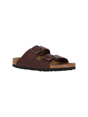 Brown Calf Leather Arizona Wire Buckle Sandals