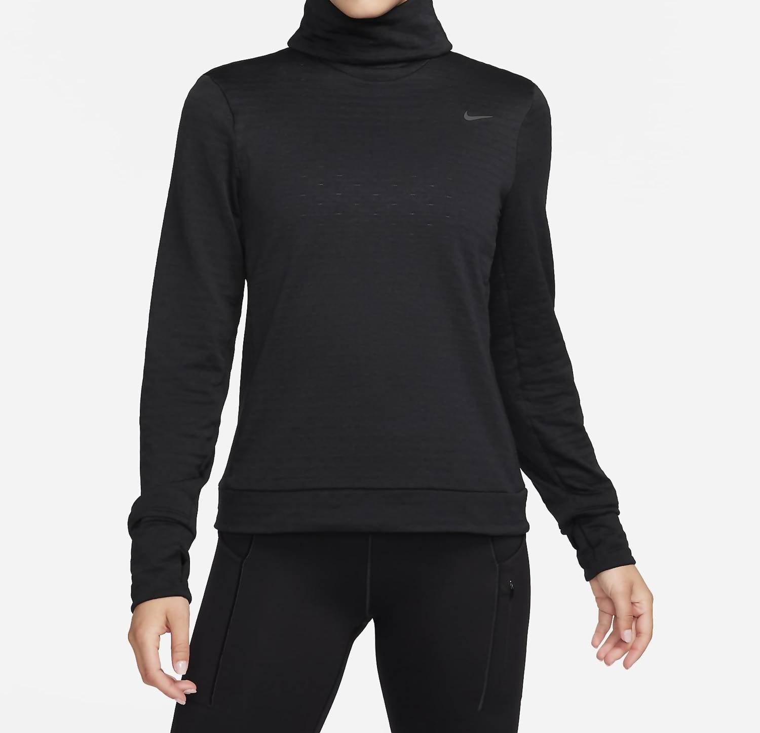 Therma-Fit Swift Turtleneck Running Top In Black